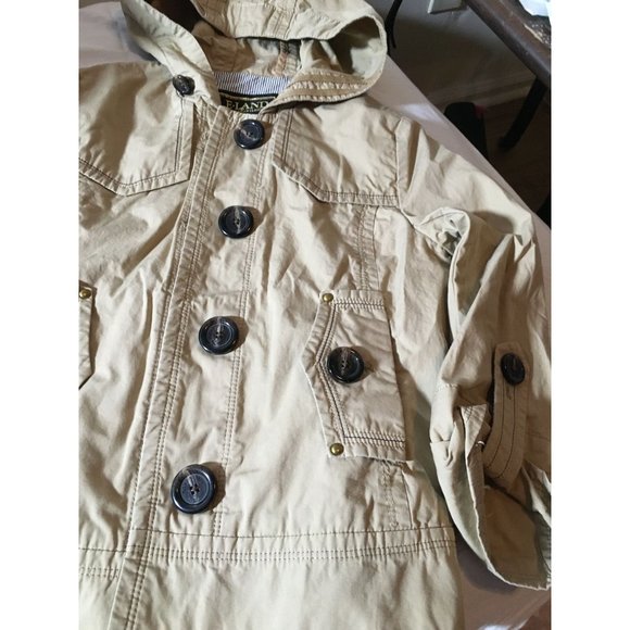 E-Land American Classic size 160/84A Girls size Large Tan Coat (needs Ironing) - Picture 3 of 9